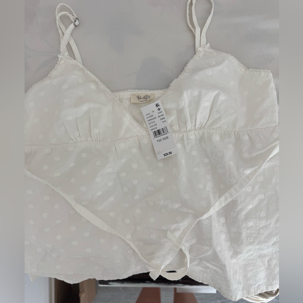 - Brandy Melville white shirt! Description for more details !!